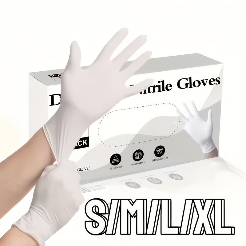 Medical Gloves - Zware witte nitrilhandschoenen, antislip & snijbestendig,