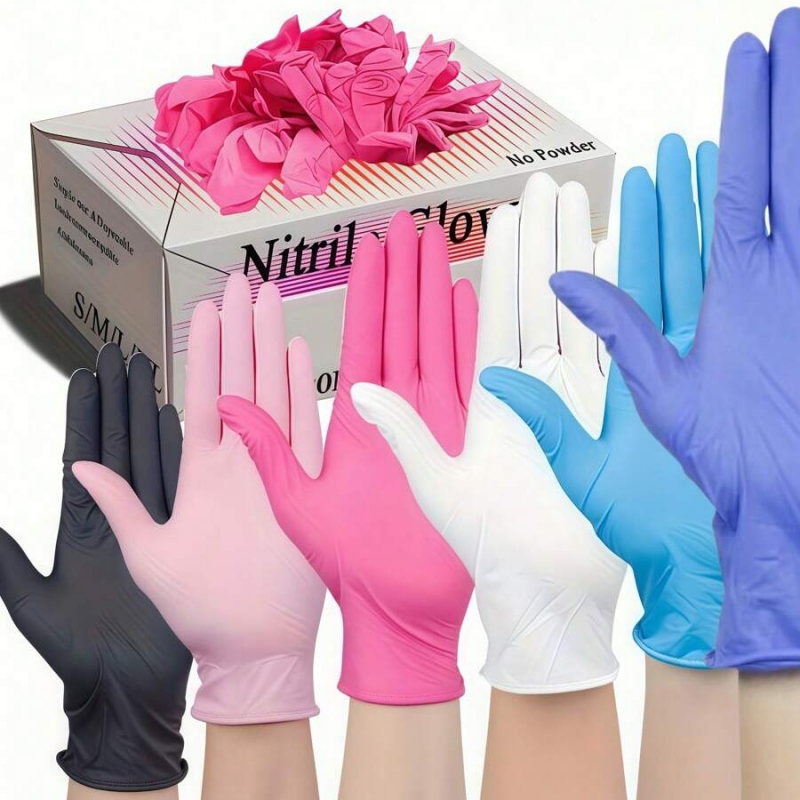 Medical Gloves - 100 stuks wegwerp nitrilhandschoenen latexvrije schoonmaakhandschoenen