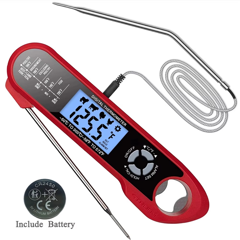 Thermometer Digital - Vleesthermometer Digitale keukenthermometer met dubbele sonde