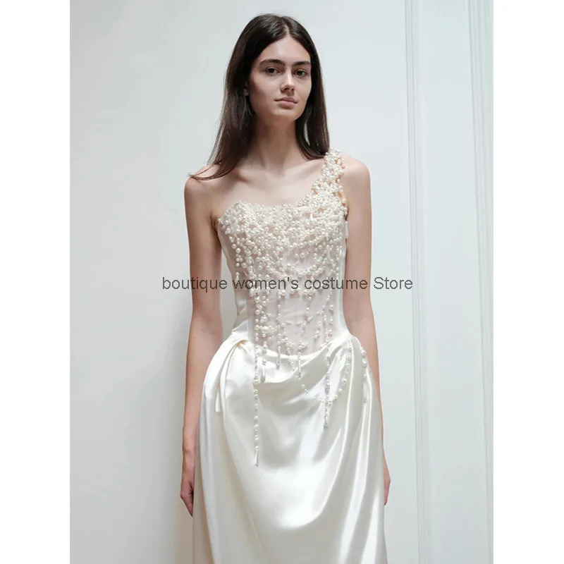 Bandage - Cos 2025 Franse strapless avondjurk voor