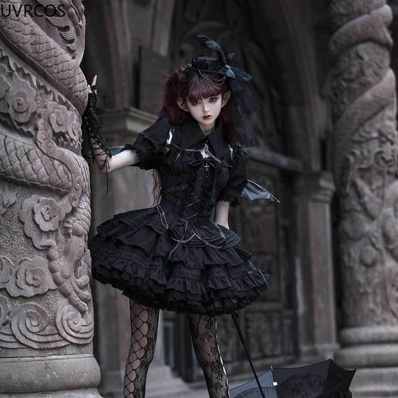Bandage - Victoriaanse gotische Lolita Jsk jurk Vintage