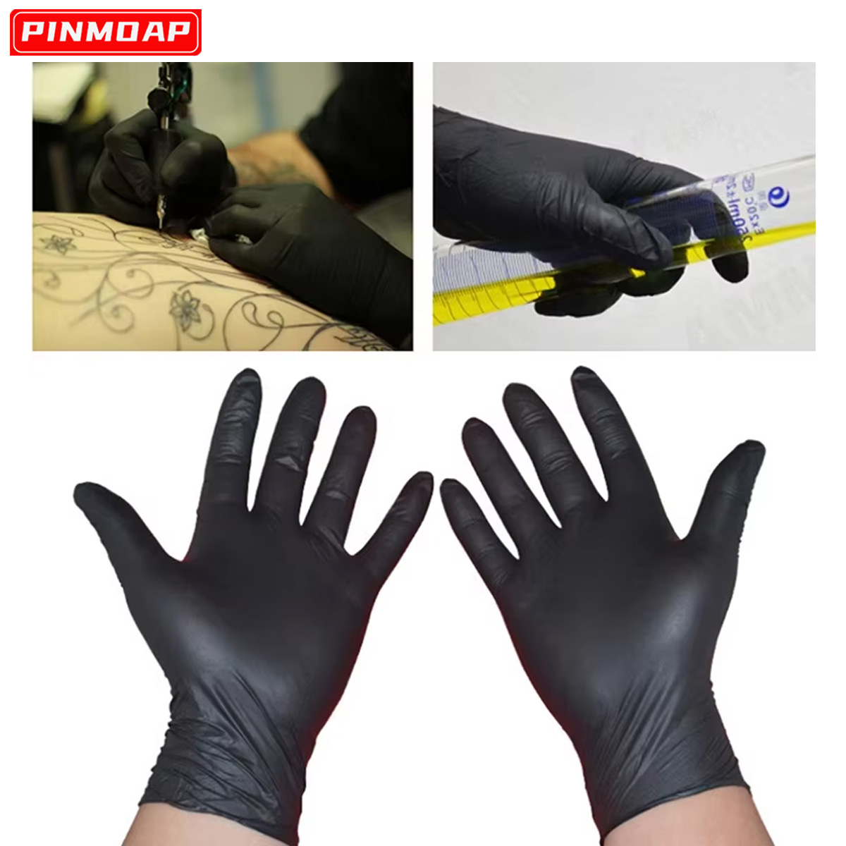 10/50 stuks wegwerp zwarte nit - Medical Gloves recensie en prijs