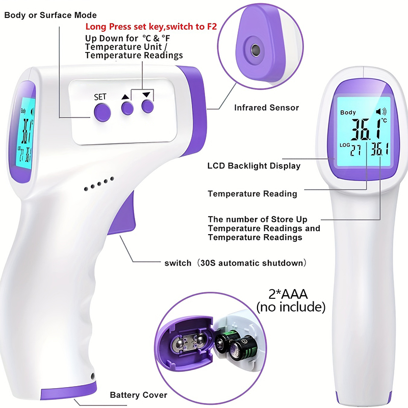Contactloze infrarood voorhoof - Pulse Oximeter recensie en prijs