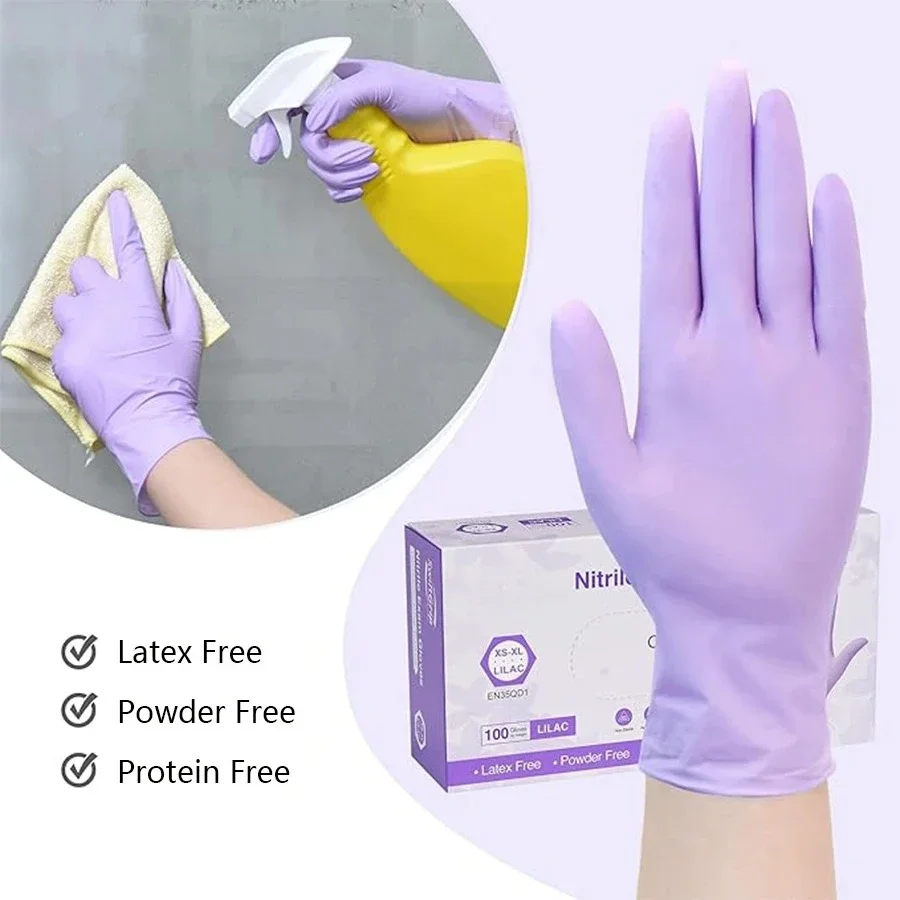 10-100 stuks wegwerp paarse ni - Medical Gloves recensie en prijs