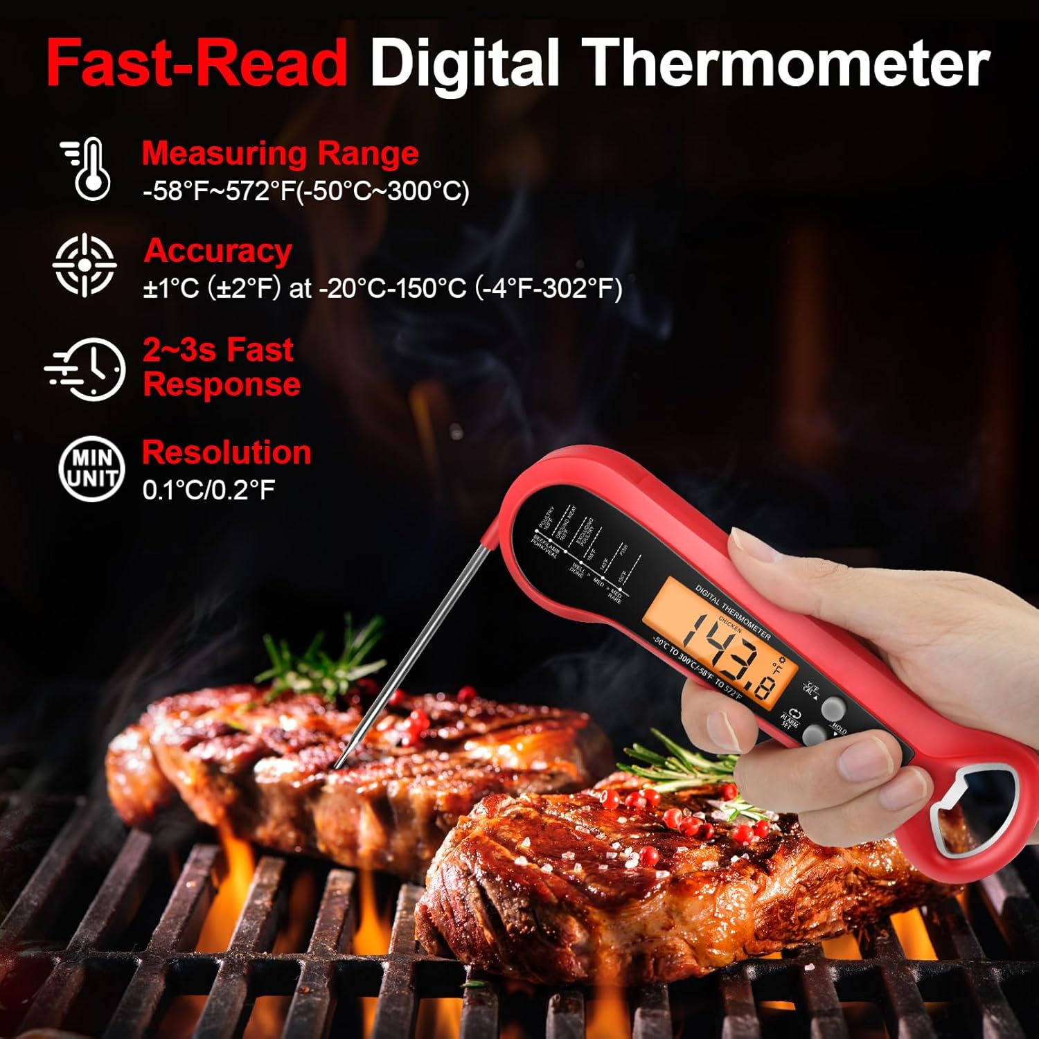 Lange kabel professionele digi - Thermometer Digital recensie en prijs